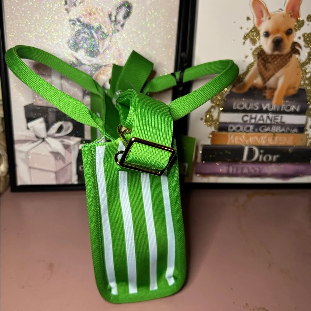 Kate Spade x Target Green Structured Tote with 4 Playful Charms & Card Case - Picture 6 of 8